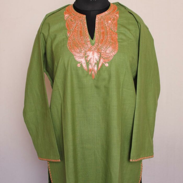 Green Ruby Cotton Tilla Kurta 3XL