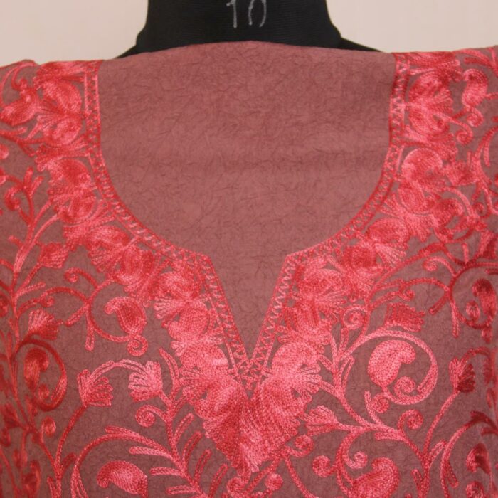Gurezi Crush Cotton 2pc Suit with Aari Work - Image 2