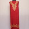 Maroon Crush Cotton 2pc Suit with Aari Work