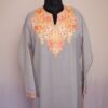 Light GreySummer Cool Cotton Aari Kurta