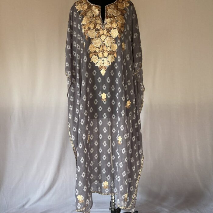 Elevate Your Style with Georgette Kashmiri Aari Work Kaftan L52 - Image 3