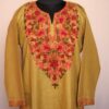 Light Green Ruby Cotton Aari Kurta