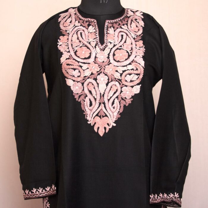 Black Ruby Cotton Aari Summer Kurta