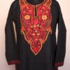 Black Badam Ruby Cotton Aari Kashmiri Summer Kurta