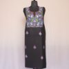 Black Boni Pun Ruby Cotton 2pc Suit with Aari Work