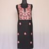Black Chinari Ruby Cotton 2pc Suit with Aari Work
