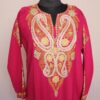 Pink Badami Summer Cool Cotton Aari Kurta