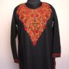 Black Gurezi Ruby Cotton Aari Kurta