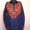 Dark Blue Bahar Ruby Cotton Aari Kurta