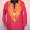 Pink Summer Cool Cotton Aari Kurta