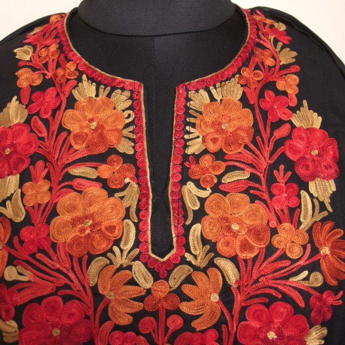 Black Ruby Cotton Aari  Summer Kurta - Image 3
