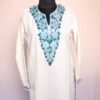 White Summer Cool Cotton Aari Kurta