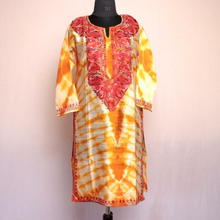 Aftab Silk Aari Kurta - Image 2
