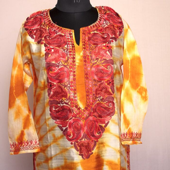 Aftab Silk Aari Kurta