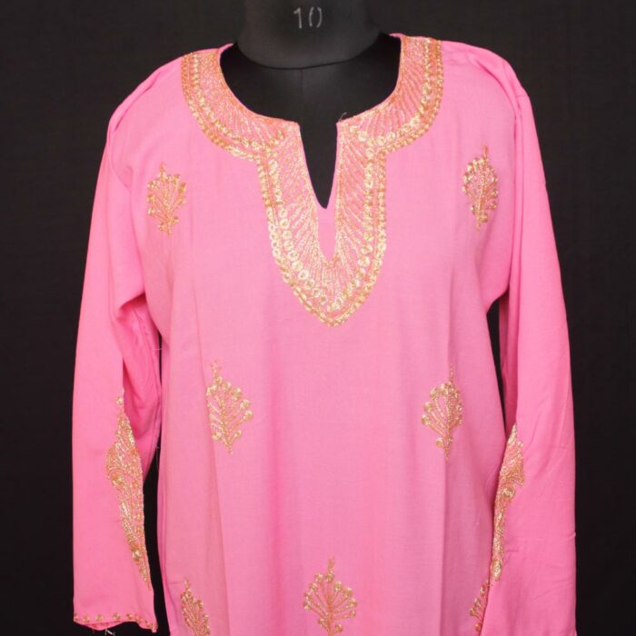 Pink Summer Cool Tilla Kurta - Image 2