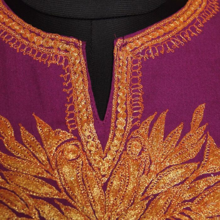 Purple Summer Cool Cotton Tilla Short Kurta - Image 2