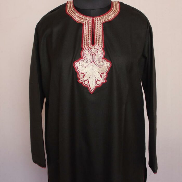 Black Ruby Cotton Tilla Kurta