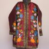 Wine Silk Aari Short Jacket