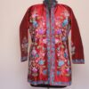 Maroon Lokut Posh Silk Aari Short Jacket