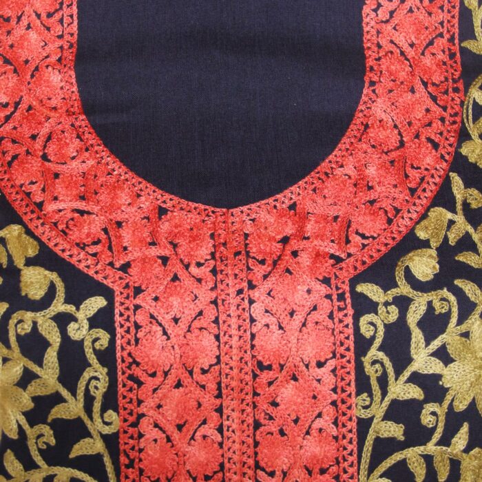 Blue Summer Cool 2pc Suit with Aari Work - Image 3
