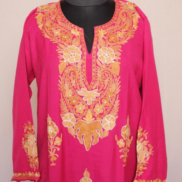 Pink Pari Summer Cool Cotton Aari Kurta