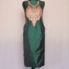 Dark Green Silk Tilla Work 3Pc Suit