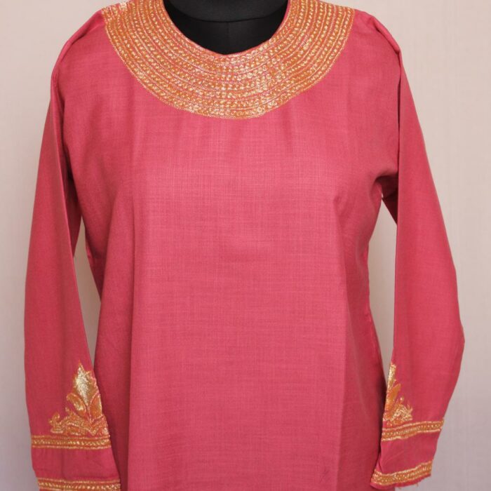 Pink Zoon Ruby Cotton Tilla Kurta