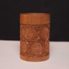 Elite Walnut Wood Handcarved Pen Holder
