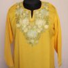 Yellow Posh Summer Cool Cotton Aari Short Kurta
