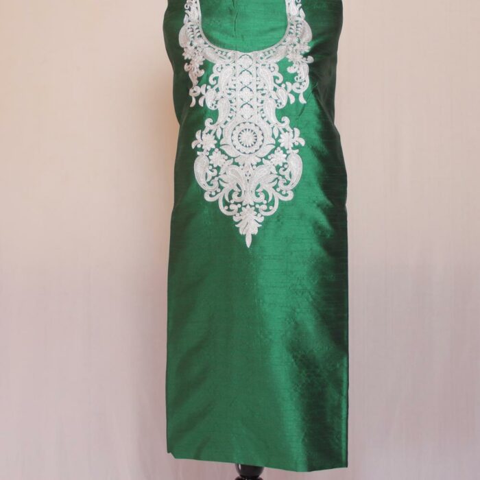 Green Silk Zari Work 2Pc Suit