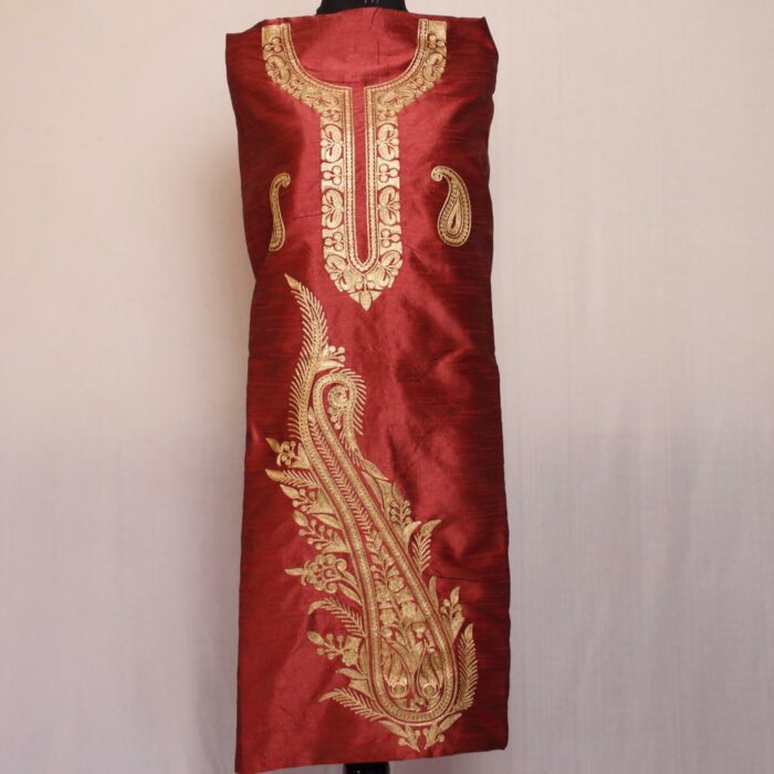 Brick Silk Zari Work 2Pc Suit