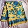 Yellow B Georgette Embroidered Saree