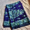 Blue B Georgette Embroidered Saree