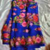 Blue Georgette Embroidered Saree