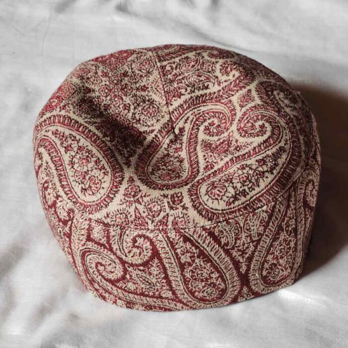 Maroon Almond Kani Cap