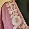 Mauve Pink Crush Cotton Aari Work Kaftan L44