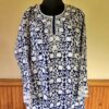 Blue Georgette All Over Aari Kurta