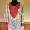 Dark Nude Brown Georgette All Over Aari Kurta