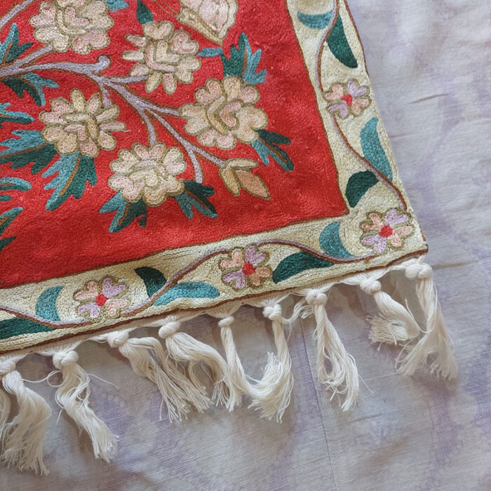 Tree of Life 3x2 Kashmiri Chainstitch Wall Hanging - Image 3