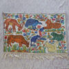 Handmade Silk Kashmiri Wall Hanging with Animal Motifs 3x2 ft