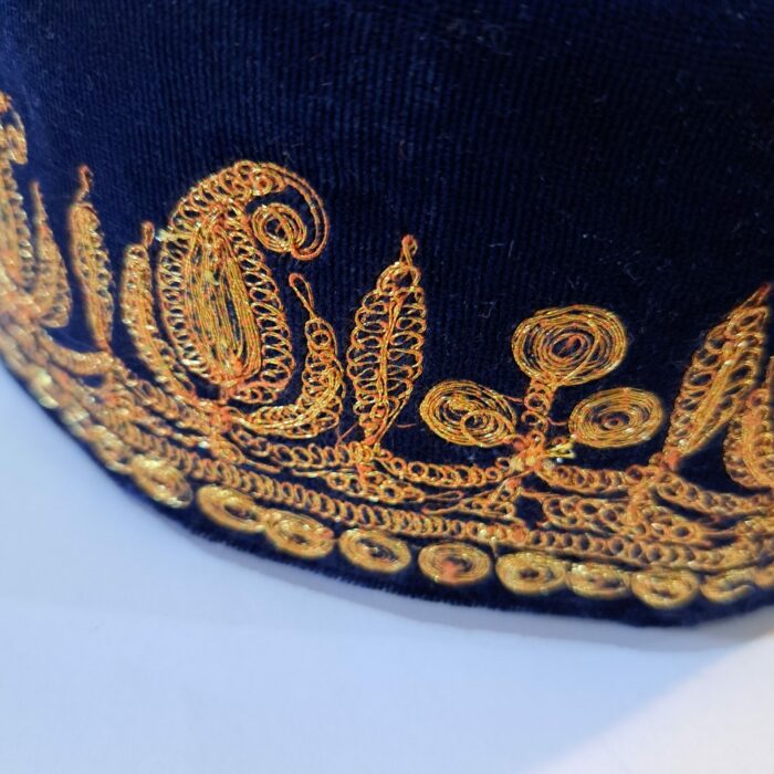 Blue Velvet Golden Tilla Cap - Image 3