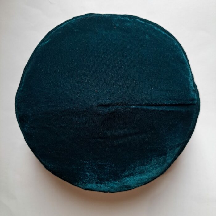 Sea Green Velvet Golden Tilla Cap - Image 3