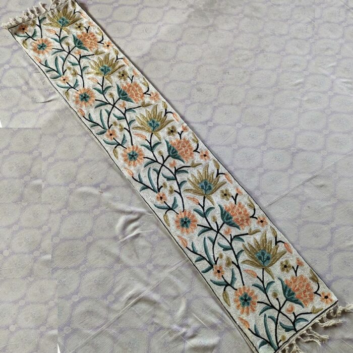 Shahi Chainstitch Silk Handmade Runner 5×1 ft