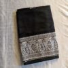Black Georgette Saree With Tilla Work