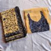 Light Mustard Georgette 3 Piece Suit With Aari Work