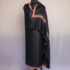 Black Gents Shawl With Sozni Handwork