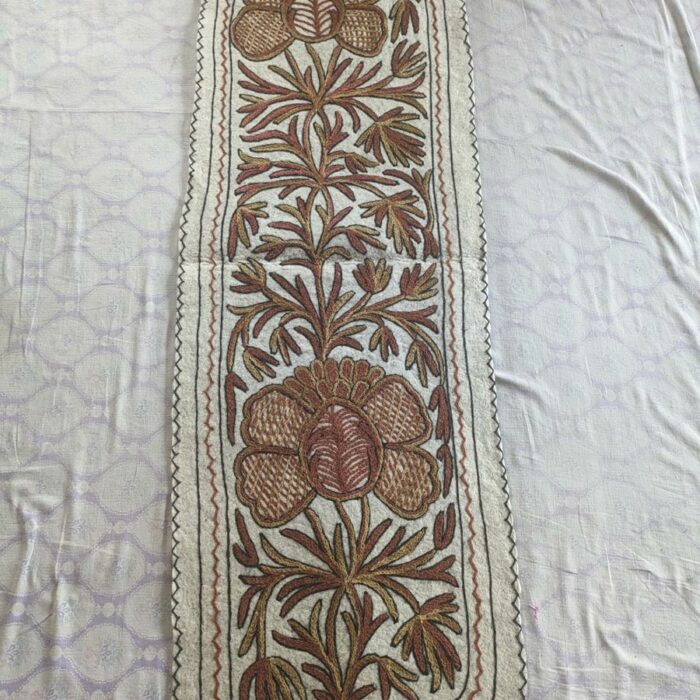 Brown Handmade Namda Runner Rug 6×2