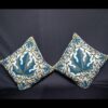 Pair of Chinari Aari Work Crewel 16×16 Cushion Cover