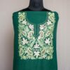 Dark Green Crush Cotton 2pc Suit with Aari And Zari Work