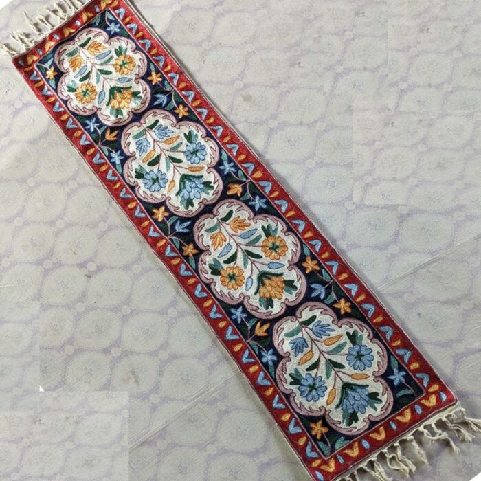 Rafah Chainstitch Silk Handmade Runner 4×1 ft